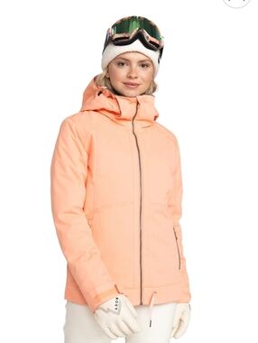 Roxy Meade Women'sPeach Hooded Ski Jacket